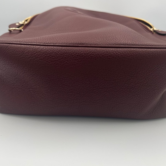 SALVATORE FERRAGAMO  Calfskin Gancio XL City Backpack Maroon/Wine color main image 7